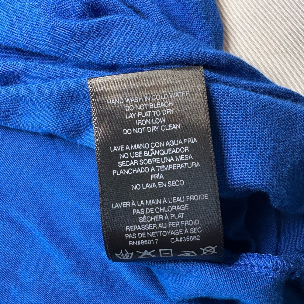 2B Bebe Y2K Cobalt Blue Sleeveless Blouse with Black Belt Size‎ M - Picture 6 of 6